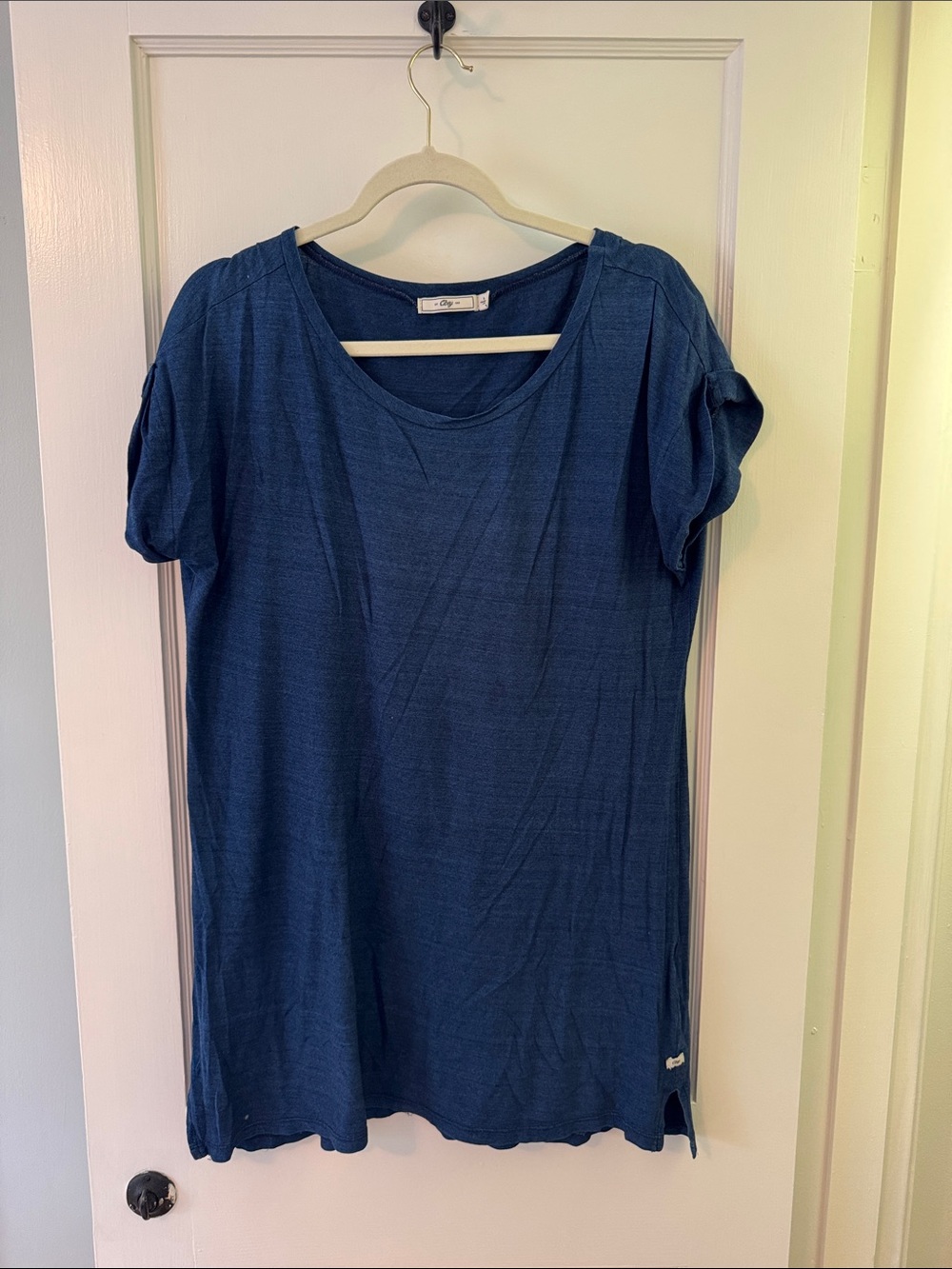 Obey Navy Blue Short Sleeve Scoop Tunic